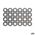 Miniatyrbillede 1 af 2: Dækkeserviet Viejo Valle PVC Sølvfarvet 45 x 30 cm (24 enheder)
