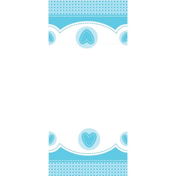 Creative Party Sweet Baby Elephant Tablecover Blue One Size