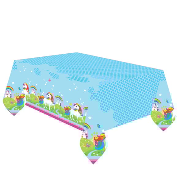 Amscan Unicorn Plastic Tablecover Multicoloured One Size