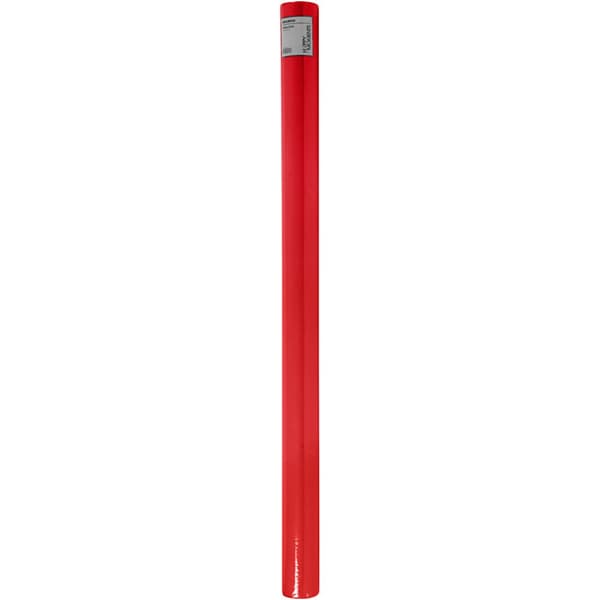 Duk av imiterat tyg - Röd 10 meter - Bredd: 125 cm
