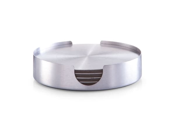Zeller Present Glasunderlägg rostfritt stål Ø10cm silver 7st (27239)
