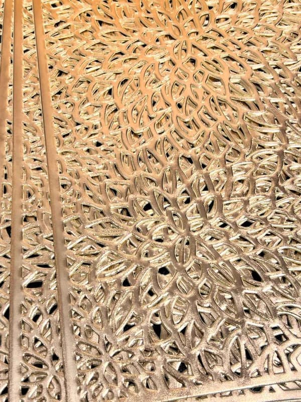 Underlägg Silver Guld Beige Plast 45x30 cm 4-pack