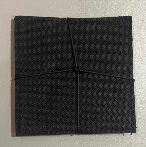Coasters grå læder look 4-pack