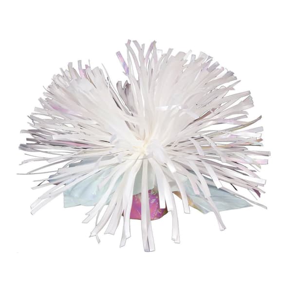 Bristol Novelty Balloon Weight Centrepiece White Iridescent One Size