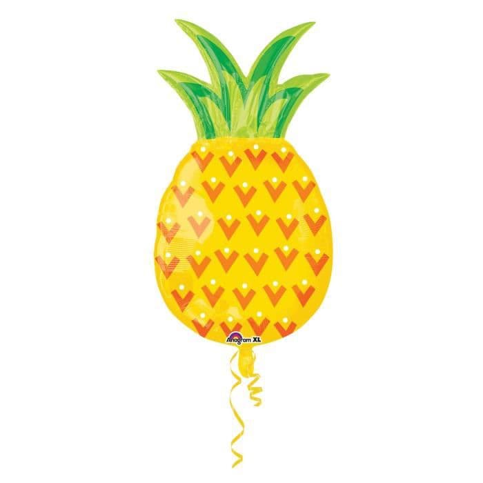 AMSCAN kugle Superhape ananas i aluminiumsfolie P35 - 43 X 78 cm