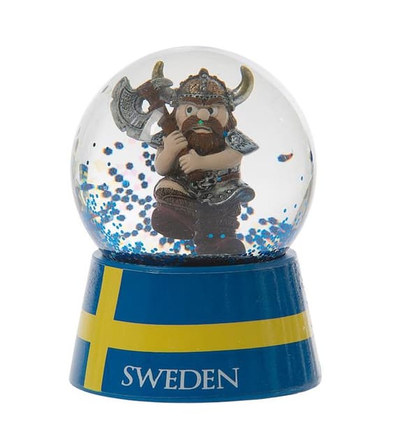 Snöglob Souvenir Viking med yxa
