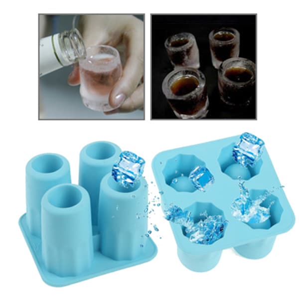 Shotglas av is - 4 Stycken