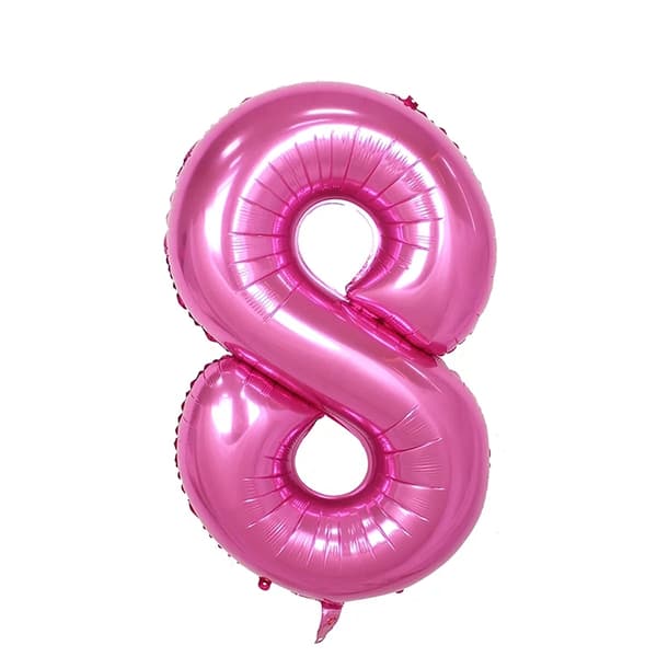 Sifferballonger, Lila Large (100cm) 8
