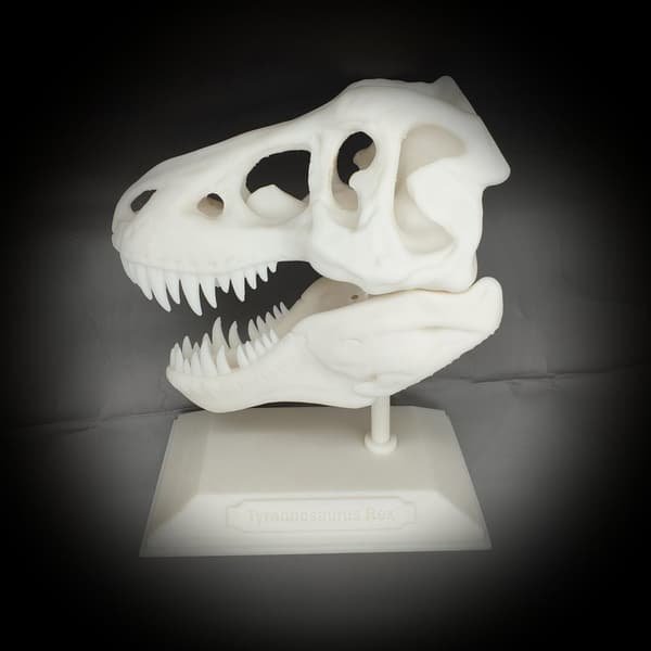 Tyrannosaurus Rex halloween skalle dekorasjon T-rex med stativ