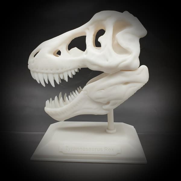 Tyrannosaurus Rex halloween skalle dekorasjon T-rex med stativ