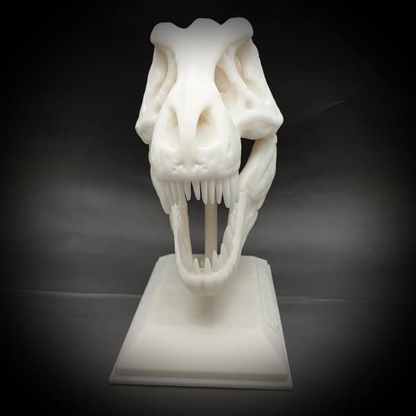 Tyrannosaurus Rex halloween skalle dekorasjon T-rex med stativ