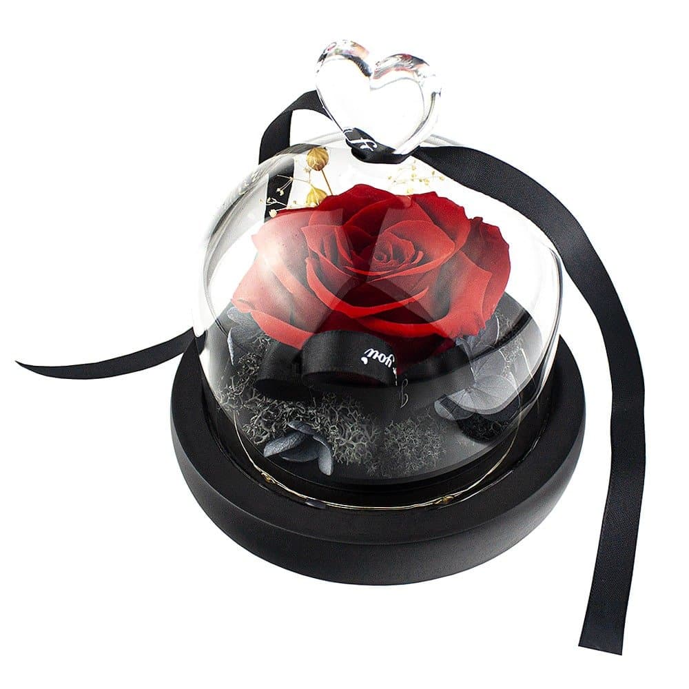 Liten Ros i Glaskupa - Röd