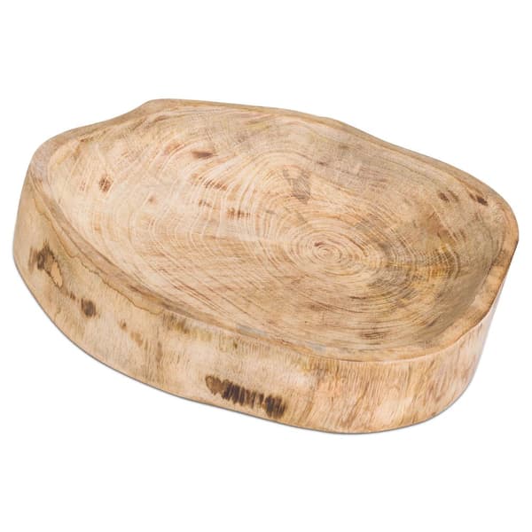 Hill Interiors Hand Crafted Mango Wood Bowl Brown One Size