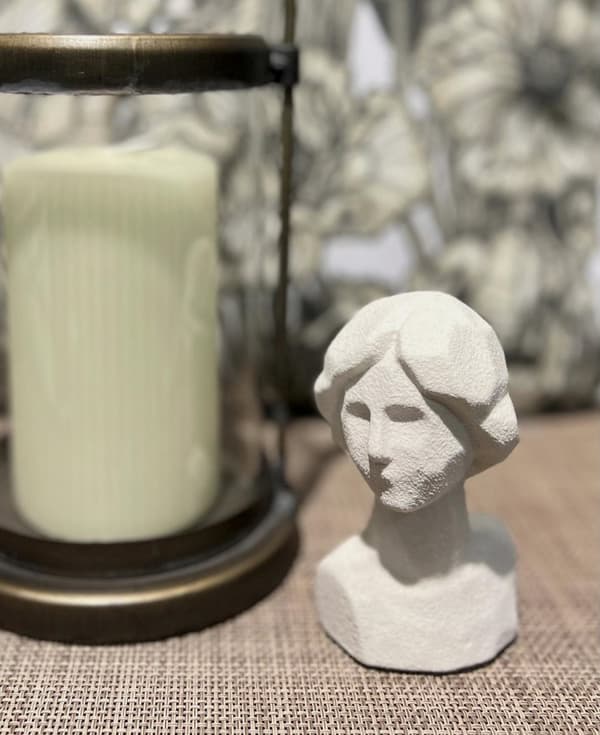 Dekoration Byst Keramik Beige
