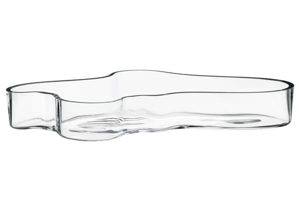 IIttala - Aalto -  skål 380x50 mm klarglas  Design Alvar Aalto