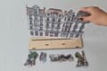 Miniatyrbild 5 av 6: European Townhouse Miniature Scene - perfekt för LED-ljusbelysta fönster