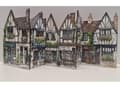 Miniatyrbild 1 av 7: Mini byscen – LED-vänlig design by i engelsk stil -Tudor mini village