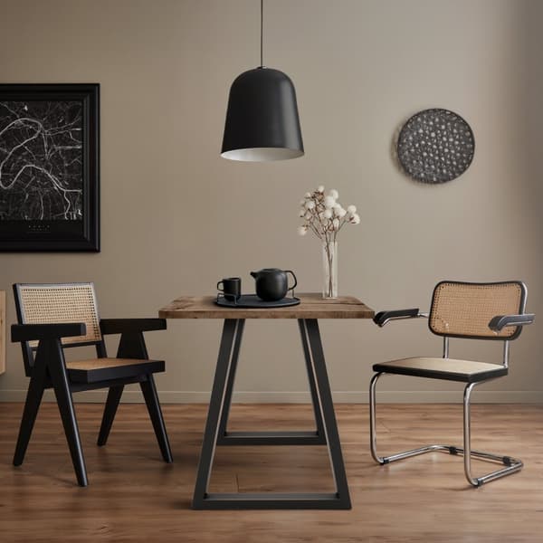 Tabel ben tabelramme trapezformet designe industrielt design bordfod 60 x 72 cm stål