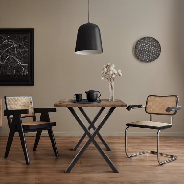 Table legs tabelramme X bordben industrielt design Bordfod 60 x 72 cm stål