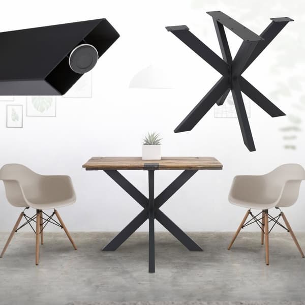 ML Design Table Rack Spider 85x71x85cm, musta, risteily risti x-design ...