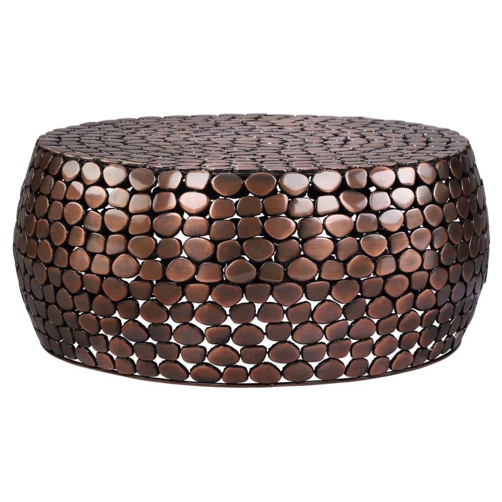 Soffbord 81x81x33,5 cm brunt järn WOMO Design