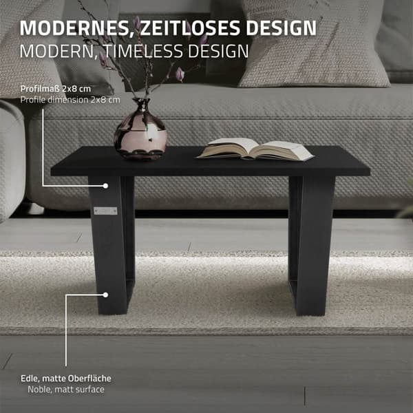 ML-Design 2 kpl pöytäjalkoja; trapezoidi 40x43 cm; V-muoto; teollinen; profiili 8x2cm; pulverimaalattu teräs; kalteva; teollinen muotoilu; metallinen