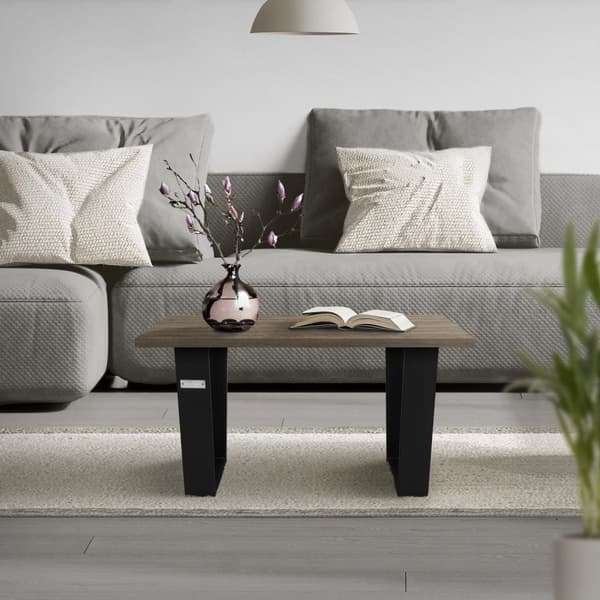 ML-Design 2 kpl pöytäjalkoja; trapezoidi 40x43 cm; V-muoto; musta; profiili 8x2 cm; pulverimaalattu teräs; kalteva; teollinen muotoilu; metallinen