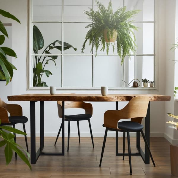 ML-Design 2-delat bordssats B60xH72 cm i T-form; metall; svart; industriell design; kufunderrede för matbord och skrivbord; bordsben; bordskidor;