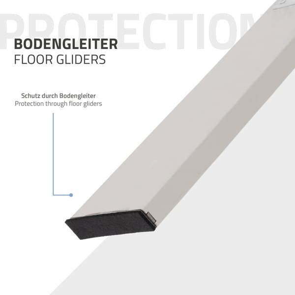 Pöydänjalat 2 kpl 90x72 cm hopea ruostumaton teräs ML design