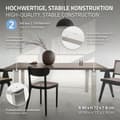 Pikkukuva 2 / 8: Pöydänjalat 2 kpl 90x72 cm hopea ruostumaton teräs ML design