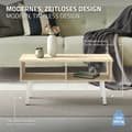 Miniatyrbild 4 av 9: ML-Design set om 4 bordsben vinklade H:30 cm, vit blank, tillverkade av pulverlackerat stål, vinklade, profil 4x4 cm, I-form, möbelben metall 96°
