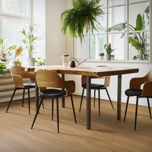 ML-Design sæt med 4 bordben I-Design 72 cm, mørkegrå, industrielt look, stål, pulverlakeret, profil 4x4 cm, højdejusterbare møbelben 1-4 cm, møbelben