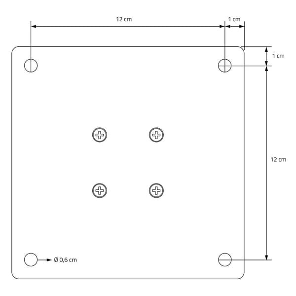 ML-Design sæt med 4 bordben vinklet H:30 cm, mørkegrå, industrielt look, pulverlakeret stål, profil 8x8 cm, I-form, møbelben metal 96° hældning,