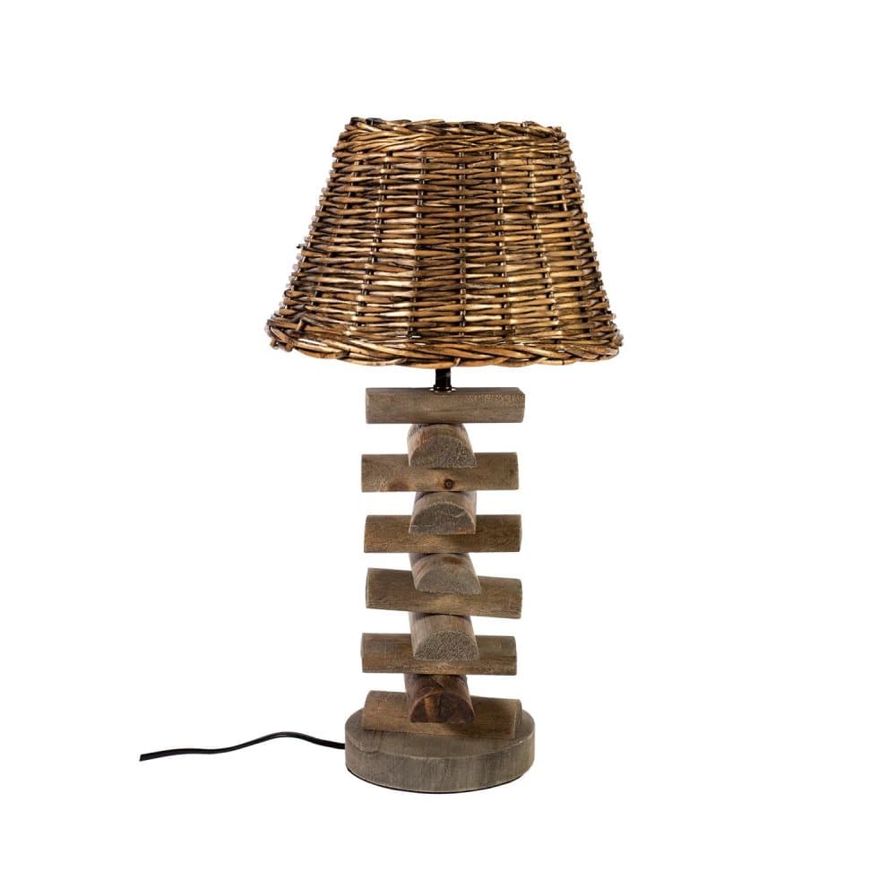 Pöytälamppu SEAWOOD, H50cm, ruskea