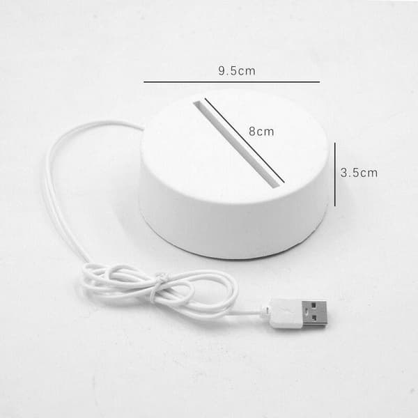 3D LED Lampa - Eiffeltornet
