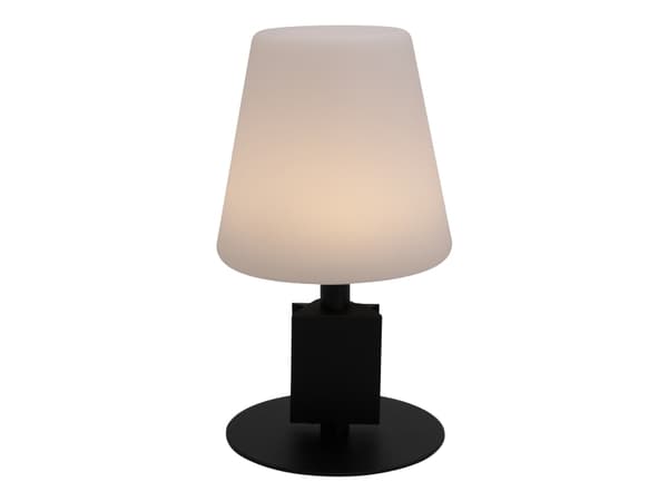 Bordslampa inomhus/utomhus Uppladdningsbar LED Ø15xH28cm Svart/vit,1 st