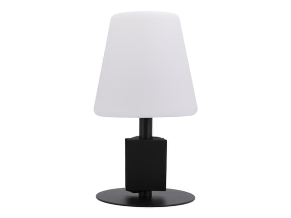 Bordslampa inomhus/utomhus Uppladdningsbar LED Ø15xH28cm Svart/vit,1 st