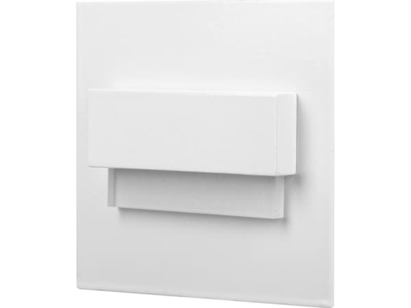 Orno TRACO LED trappearmatur 1,5W, innfelt trappearmatur, 12VDC, 30lm, 3000K, hvit, innovativ installasjonsmetode, AD-OS-6165L3/W