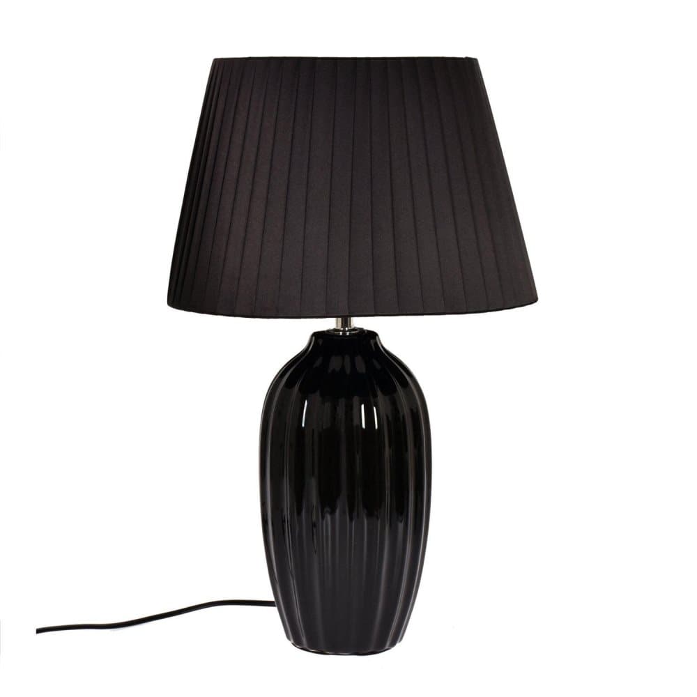 Bordslampa Svart Keramik 50 cm