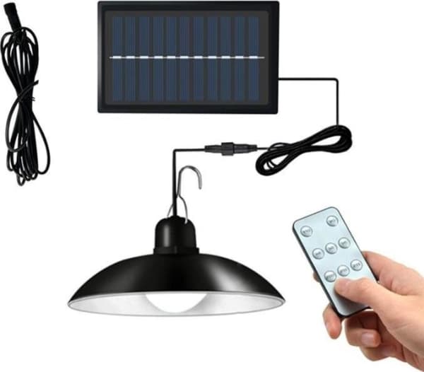 Aptel HENGELAMPE Solcellekrone med Dusk Sensor svart ZD53D