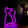 Miniatyrbillede 3 af 4: Forever Light Neon LED-lys Kat, batteri + USB FLNEO4, Pink