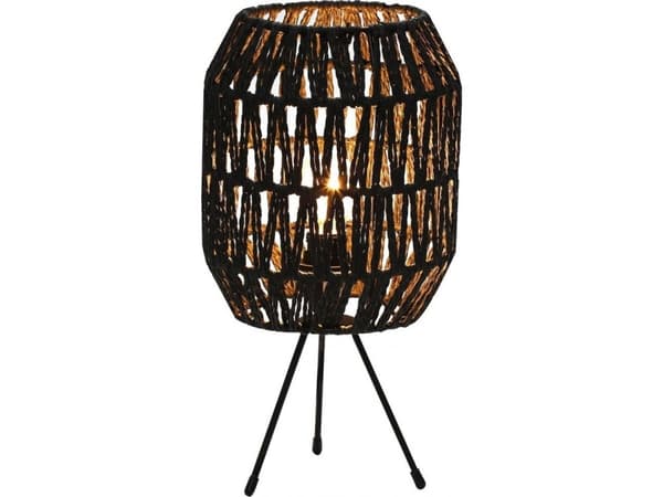 Platinet PLATINET TABLE RATTAN LAMP LAMPA RATTANOWA DARK BROWN CAPRI [45752]
