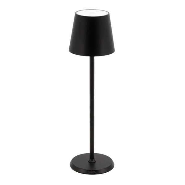 Securit® LED bordlampe FELINE, inkl. lynkoblings-ladekabel, sort