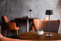 Miniatyrbild 4 av 5: Securit® LED bordlampe GEORGINA, inkl. lynkoblings-ladekabel, sort