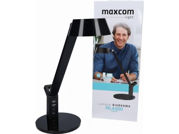 Bordlampe Maxcom Bordlampe MaxCom ML4400 Lumen, sort