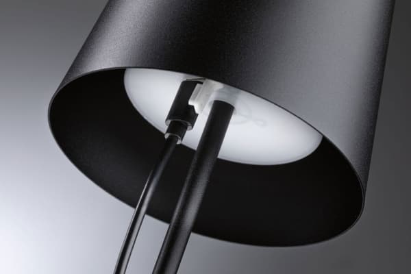 Paulmann Gilo, Sort, Metall, Plast, IP44, III, 2,8 W, LED