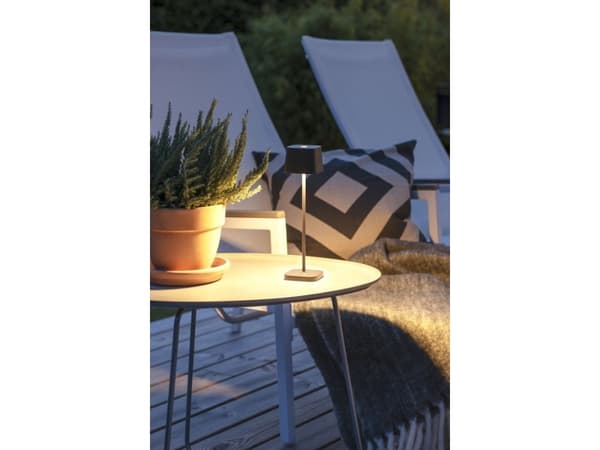 Konstsmide Capri Mini, Utendørs bordbelysning, Sort, Aluminium, IP54, Terrasse, III
