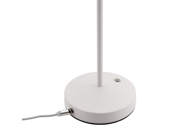Securit® LED bordlampe ANGELINA, Inkl. lynkoblings-ladekabel, hvid