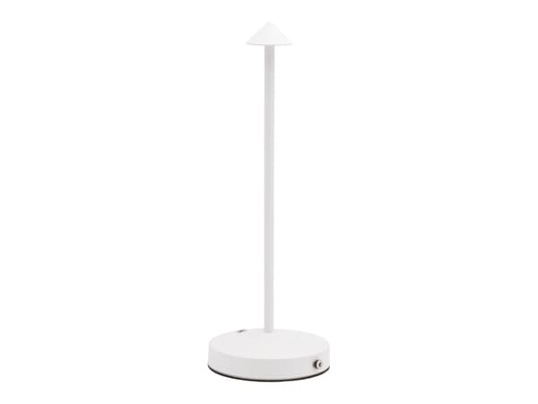 Securit® LED bordlampe ANGELINA, Inkl. lynkoblings-ladekabel, hvid