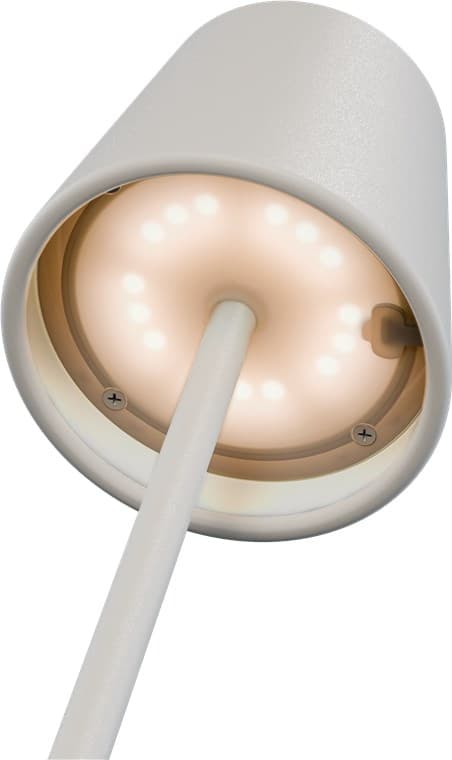 Goobay Trådløs LED-bordlampe RGBW, hvit med berøringskontroll, 150 lm, mange RGB-lysfarger og varmhvit (3000 K), trinnløst dimbar